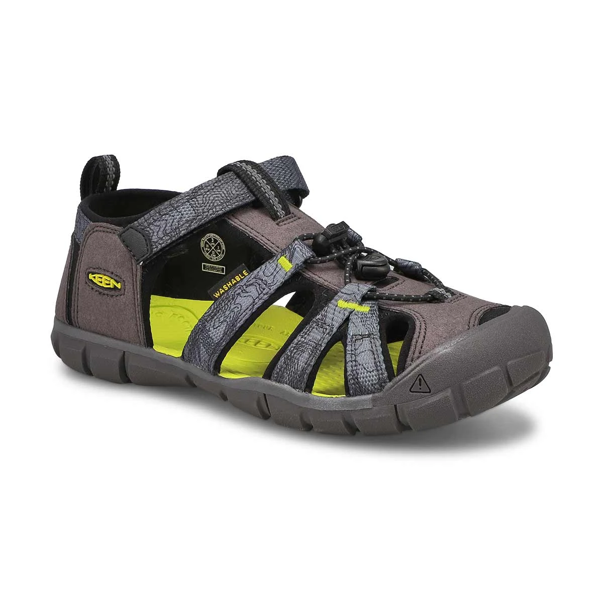 Keen Girls' Seacamp II CNX Sandal - Blue/Tie 4 Keen Girls' Seacamp II CNX Sandal - Blue/Tie - Image 4