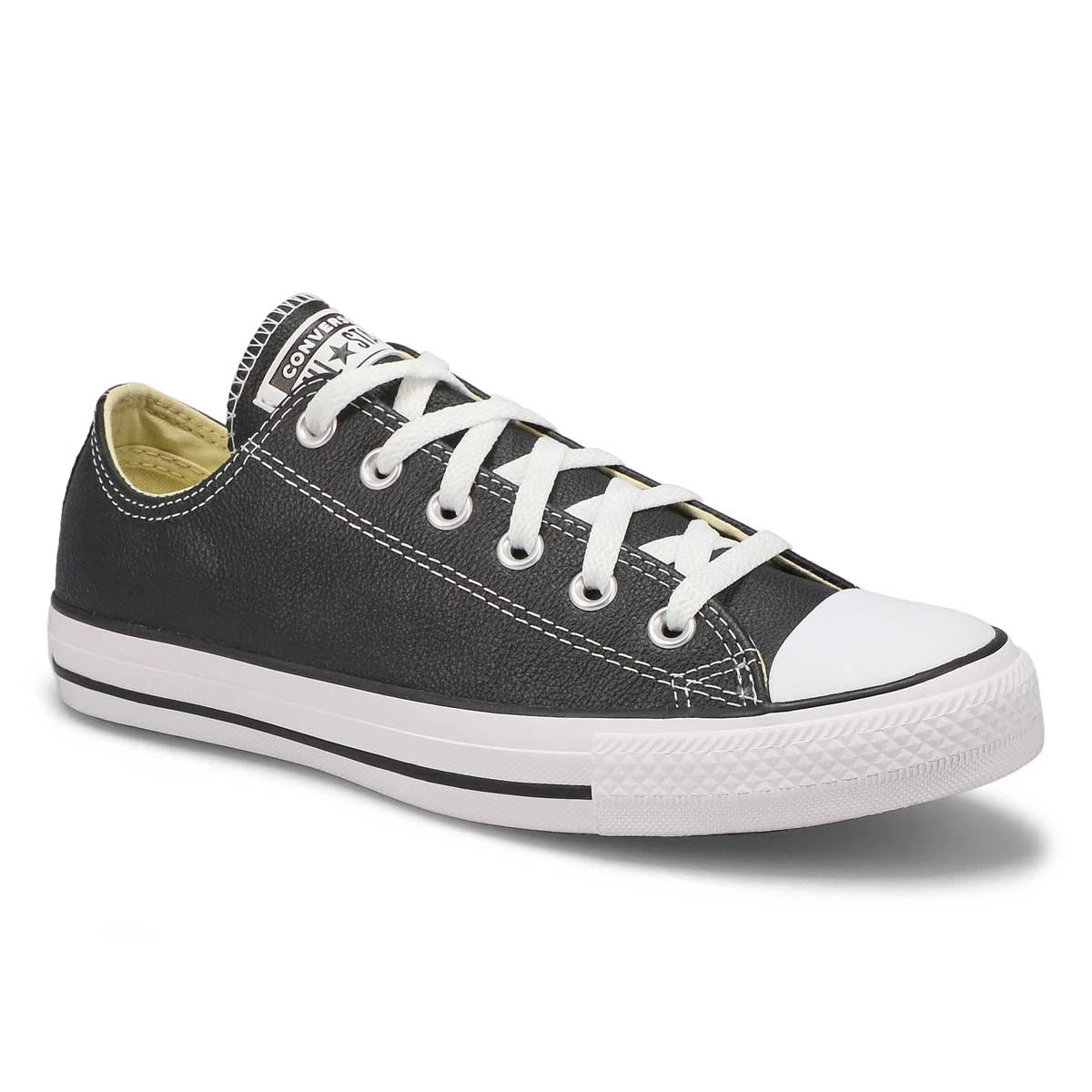Converse Lds CTAS Leather Ox Sneaker-Black Mo 2 Converse Lds CTAS Leather Ox Sneaker-Black Mo - Image 2