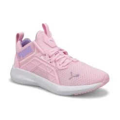 Puma Girls' Softride Enzo NXT Jr Sneaker -Pea