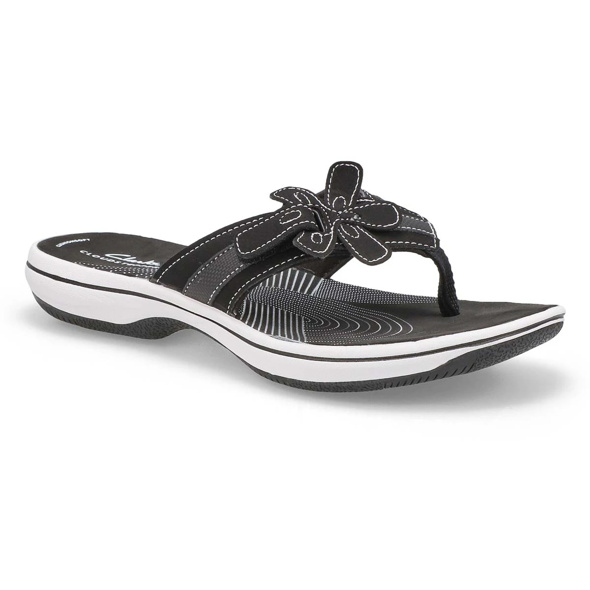 Clarks Women's Brinkley Thong Sandal - Black 1 Clarks Women's Brinkley Thong Sandal - Black
