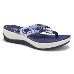 Clarks Women's Arla Glison Thong Sandal - Blu