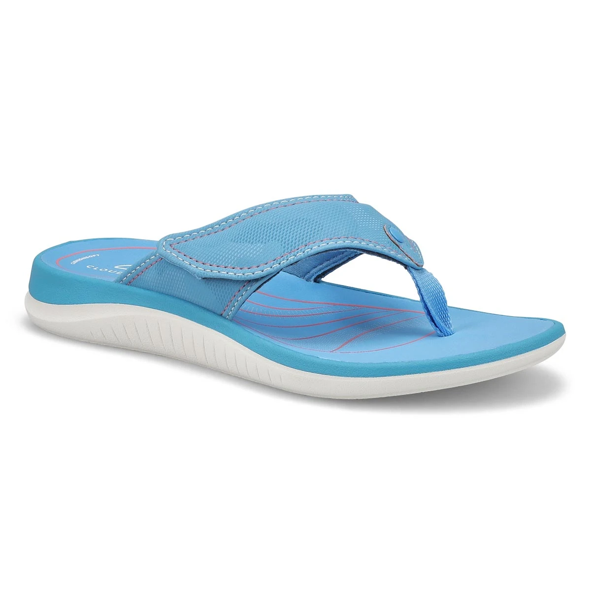 Clarks Women's Glide Post Thong Sandal - Lime 3 Clarks Women's Glide Post Thong Sandal - Lime - Image 3