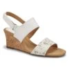 Clarks Women's Kyarra Faye Wedge Sandal - Whi