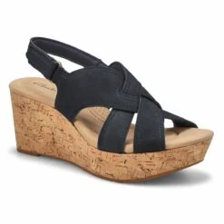 Clarks Women's Rose Erin Wedge Sandal - Black 7 Clarks Women's Rose Erin Wedge Sandal - Black -Shoes Zone 26171309M XXX 4