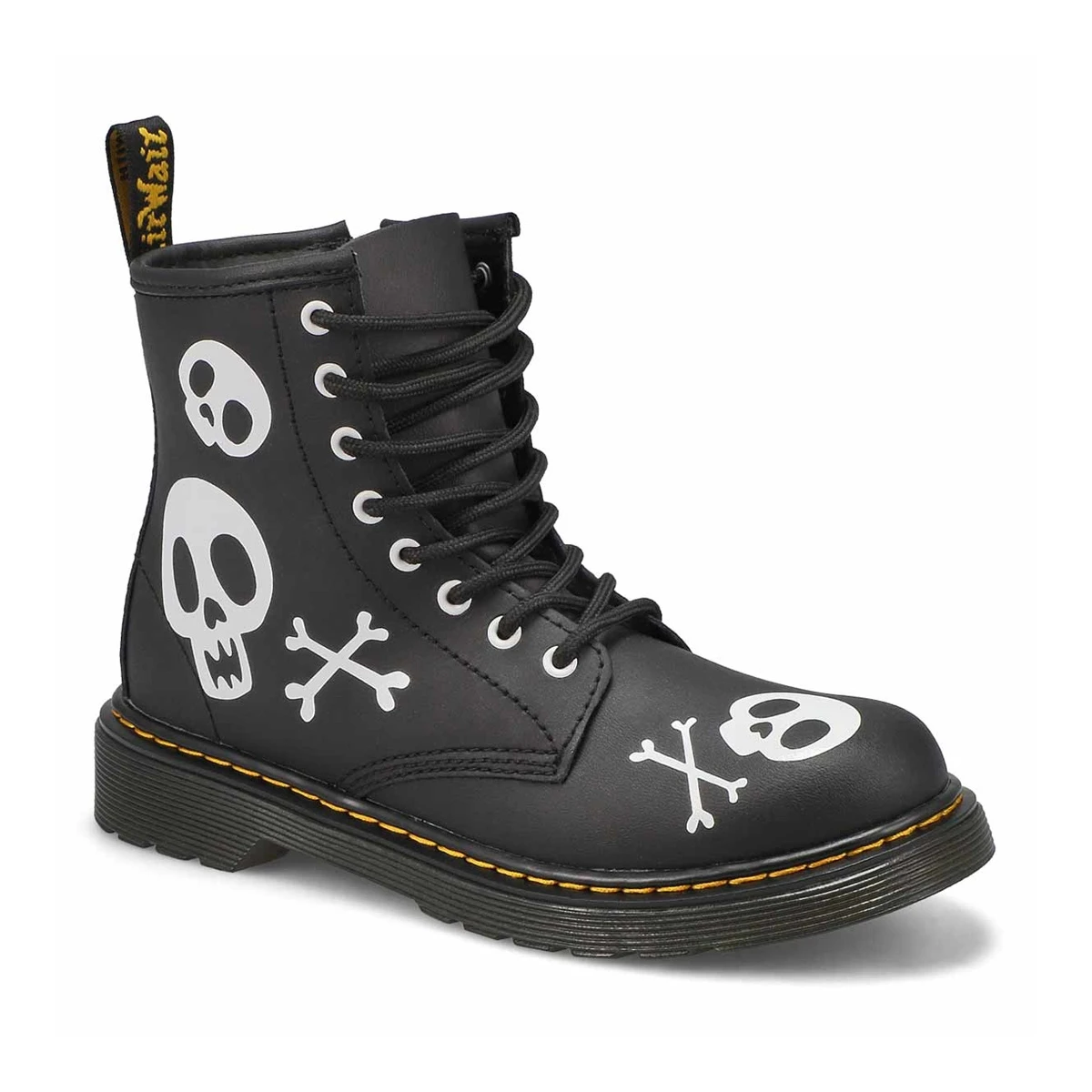 Dr. Martens Dr Martens Kids' 1460 Jr 8-Eye Boot - Xbones 1 Dr. Martens Dr Martens Kids' 1460 Jr 8-Eye Boot - Xbones