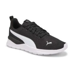 Puma Boys' Anzarun Lite Sneaker - Black/White
