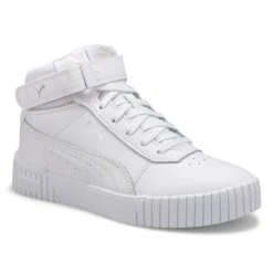 Puma Women's Carina 2.0 Mid Sneaker - White