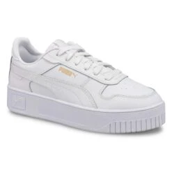 Puma Women's Carina Street Sneaker - White/Go