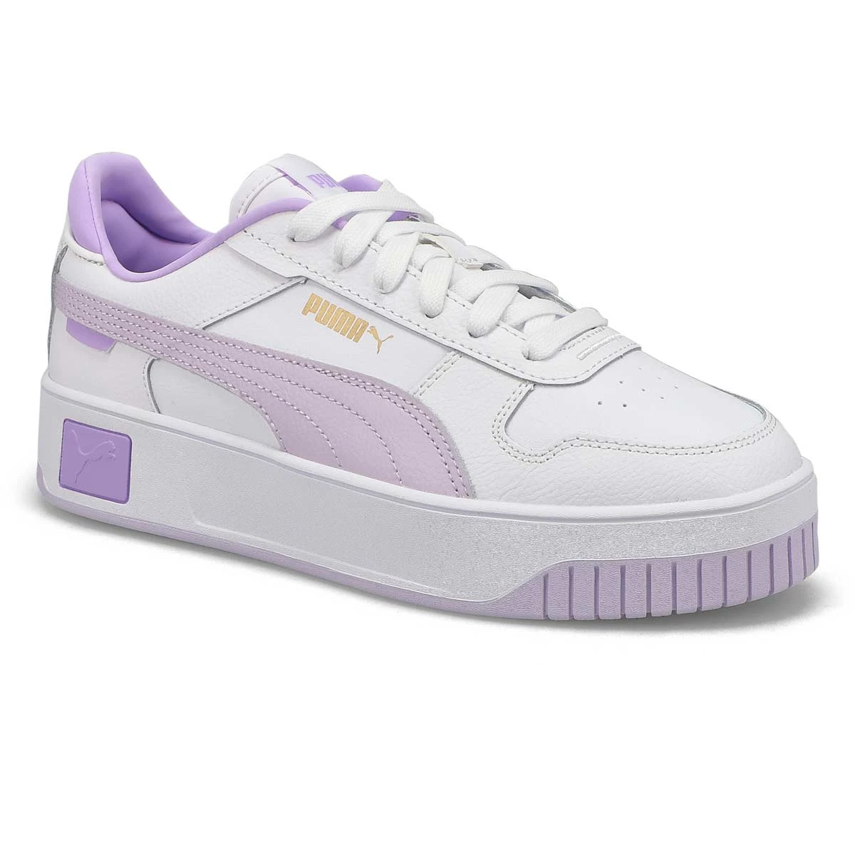 Puma Women's Carina Street Sneaker - White/Go 3 Puma Women's Carina Street Sneaker - White/Go - Image 3