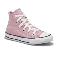 Converse Girls' All Star Hi Top Sneaker - Pin