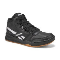 Reebok Boys' BB4500 Court Sneaker - Black/ Wh