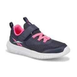 Reebok Grls Rush Runner 4.0 Running Shoe-Nvy/