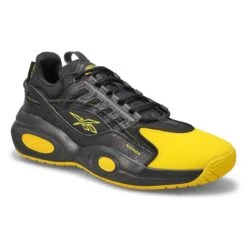 Reebok Men's Solution Mid Sneaker - Black/ Ye