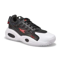 Reebok Boys' Solution Mid Sneaker - Black/Whi