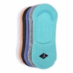 Sperry Women's Solid Sneaker Liner 6 Pk - Tea