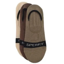 Sperry Men's SOLID Bone/navy Invisible Liner